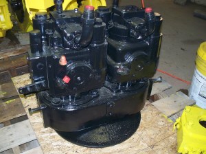 Hydraulic motors and gearbox